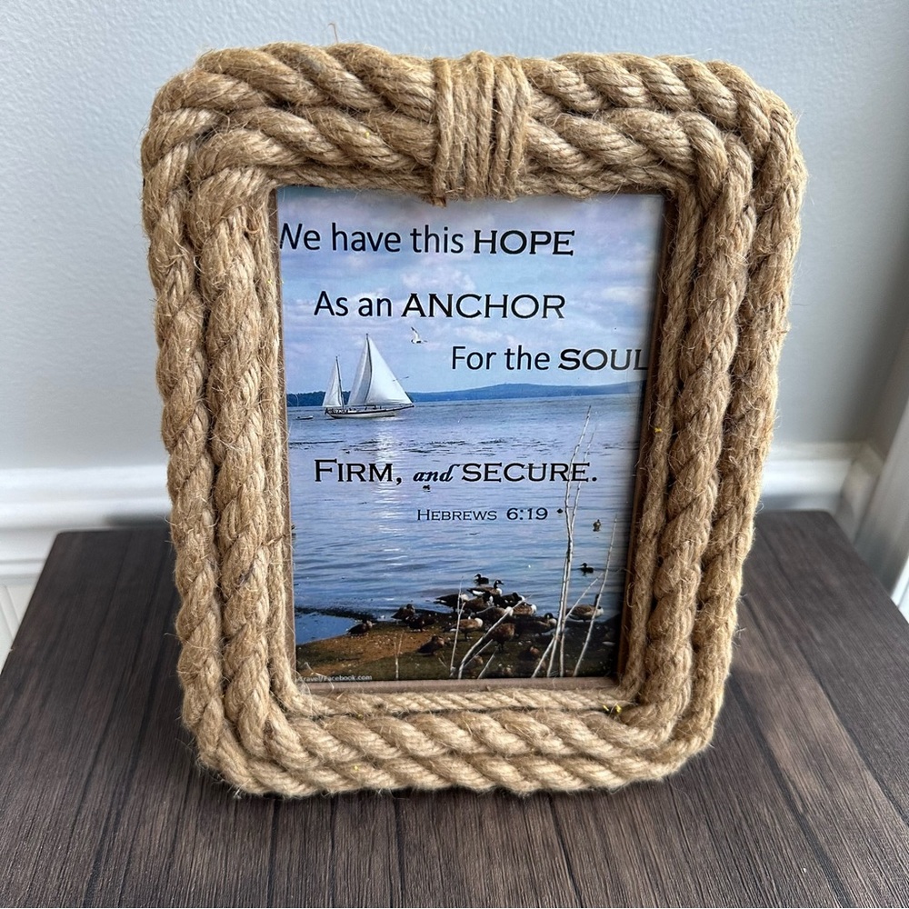 Shoreline Brown Jute Rope Picture frame